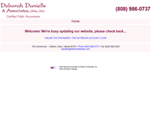 Tablet Screenshot of deborahdaniells.com